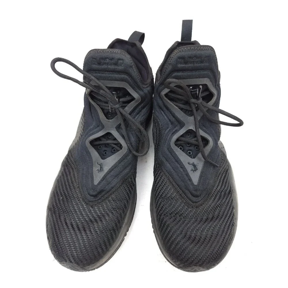 Nike Men's Lebron Soldier 14 Triple Black Basketball Shoes Sneakers Size 11 - Picture 7 of 11
